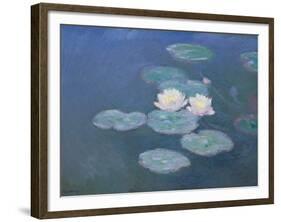 Waterlilies, Evening-Claude Monet-Framed Giclee Print