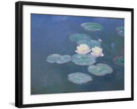 Waterlilies, Evening-Claude Monet-Framed Giclee Print