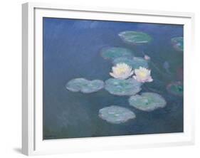 Waterlilies, Evening-Claude Monet-Framed Giclee Print