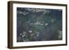 Waterlilies: Green Reflections, 1914-18 (Central Section)-Claude Monet-Framed Giclee Print