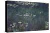 Waterlilies: Green Reflections, 1914-18 (Central Section)-Claude Monet-Stretched Canvas