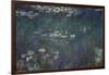 Waterlilies: Green Reflections, 1914-18 (Central Section)-Claude Monet-Framed Giclee Print