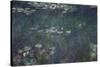 Waterlilies: Green Reflections, 1914-18 (Central Section)-Claude Monet-Stretched Canvas