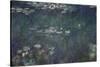 Waterlilies: Green Reflections, 1914-18 (Central Section)-Claude Monet-Stretched Canvas