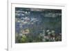 Waterlilies: Green Reflections, 1914-18 (Left Section)-Claude Monet-Framed Giclee Print