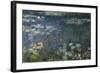 Waterlilies: Green Reflections, 1914-18 (Left Section)-Claude Monet-Framed Giclee Print