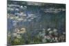 Waterlilies: Green Reflections, 1914-18 (Left Section)-Claude Monet-Mounted Giclee Print