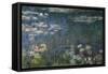 Waterlilies: Green Reflections, 1914-18 (Left Section)-Claude Monet-Framed Stretched Canvas
