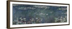 Waterlilies: Green Reflections, 1914-18-Claude Monet-Framed Giclee Print