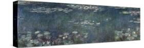 Waterlilies: Green Reflections, 1914-18-Claude Monet-Stretched Canvas