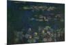 Waterlilies, Green Reflections, 1914-1918-Claude Monet-Mounted Giclee Print