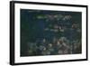 Waterlilies, Green Reflections, 1914-1918-Claude Monet-Framed Giclee Print