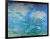 Waterlilies, (Harmony in Blue), 1914-1917-Claude Monet-Framed Giclee Print