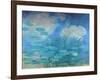 Waterlilies, (Harmony in Blue), 1914-1917-Claude Monet-Framed Giclee Print