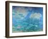 Waterlilies, (Harmony in Blue), 1914-1917-Claude Monet-Framed Giclee Print