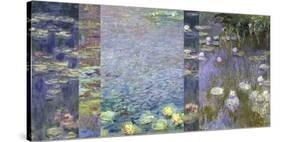Waterlilies III-Monet Deco-Stretched Canvas