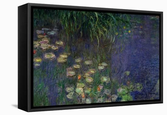 Waterlilies (Les Nympheas), Study of the Morning Water-Claude Monet-Framed Stretched Canvas