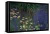 Waterlilies (Les Nympheas), Study of the Morning Water-Claude Monet-Framed Stretched Canvas