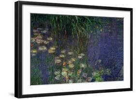 Waterlilies (Les Nympheas), Study of the Morning Water-Claude Monet-Framed Giclee Print