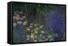 Waterlilies (Les Nympheas), Study of the Morning Water-Claude Monet-Framed Stretched Canvas