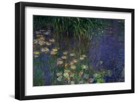 Waterlilies (Les Nympheas), Study of the Morning Water-Claude Monet-Framed Giclee Print