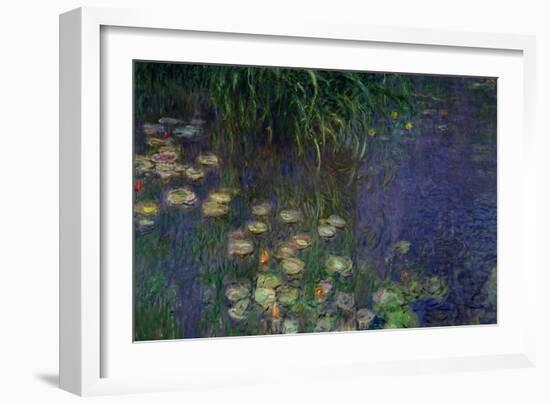 Waterlilies (Les Nympheas), Study of the Morning Water-Claude Monet-Framed Giclee Print