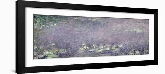 Waterlilies: Morning, 1914-18 (Centre Left Section)-Claude Monet-Framed Giclee Print