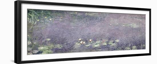 Waterlilies: Morning, 1914-18 (Centre Left Section)-Claude Monet-Framed Giclee Print