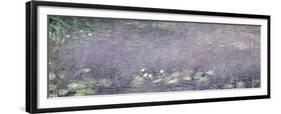 Waterlilies: Morning, 1914-18 (Centre Left Section)-Claude Monet-Framed Giclee Print