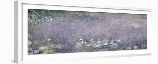 Waterlilies: Morning, 1914-18 (Centre Left Section)-Claude Monet-Framed Giclee Print