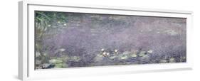 Waterlilies: Morning, 1914-18 (Centre Left Section)-Claude Monet-Framed Giclee Print