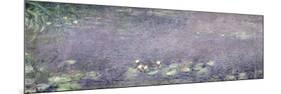 Waterlilies: Morning, 1914-18 (Centre Left Section)-Claude Monet-Mounted Giclee Print