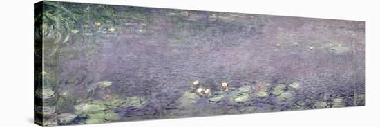 Waterlilies: Morning, 1914-18 (Centre Left Section)-Claude Monet-Stretched Canvas