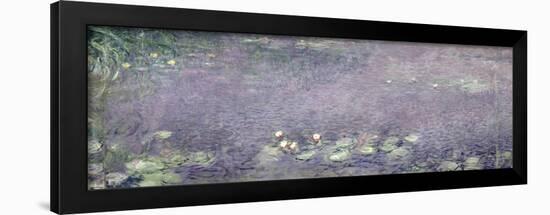 Waterlilies: Morning, 1914-18 (Centre Left Section)-Claude Monet-Framed Premium Giclee Print