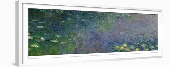 Waterlilies: Morning, 1914-18 (Centre Right Section)-Claude Monet-Framed Premium Giclee Print