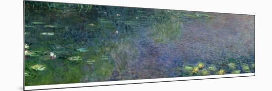 Waterlilies: Morning, 1914-18 (Centre Right Section)-Claude Monet-Mounted Premium Giclee Print