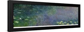 Waterlilies: Morning, 1914-18 (Centre Right Section)-Claude Monet-Framed Premium Giclee Print