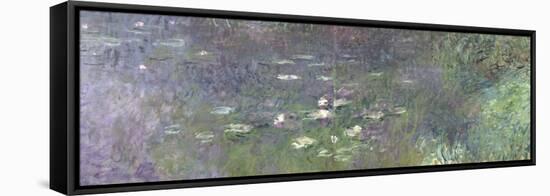 Waterlilies: Morning, 1914-18 (Right Section)-Claude Monet-Framed Stretched Canvas