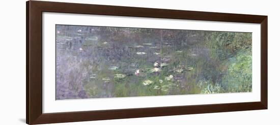 Waterlilies: Morning, 1914-18 (Right Section)-Claude Monet-Framed Giclee Print