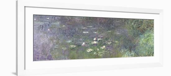 Waterlilies: Morning, 1914-18 (Right Section)-Claude Monet-Framed Giclee Print