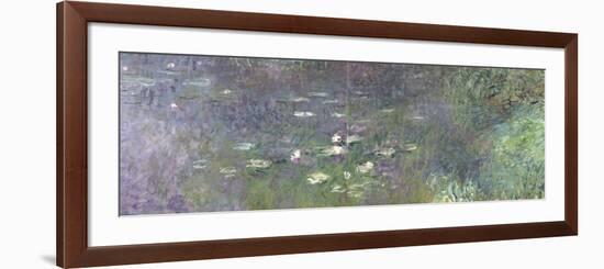 Waterlilies: Morning, 1914-18 (Right Section)-Claude Monet-Framed Giclee Print