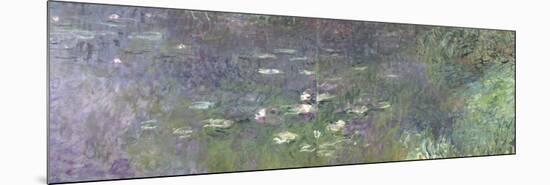 Waterlilies: Morning, 1914-18 (Right Section)-Claude Monet-Mounted Giclee Print