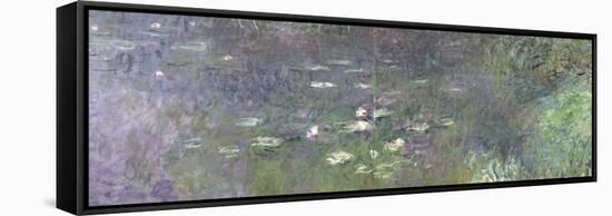 Waterlilies: Morning, 1914-18 (Right Section)-Claude Monet-Framed Stretched Canvas