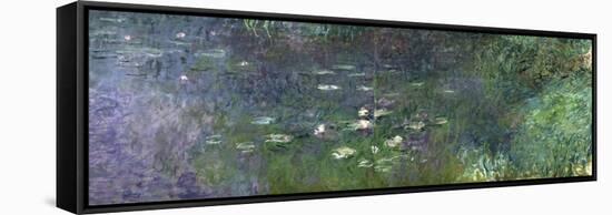 Waterlilies: Morning, 1914-18 (Right Section)-Claude Monet-Framed Stretched Canvas