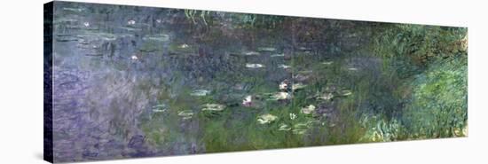 Waterlilies: Morning, 1914-18 (Right Section)-Claude Monet-Stretched Canvas