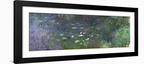 Waterlilies: Morning, 1914-18 (Right Section)-Claude Monet-Framed Giclee Print