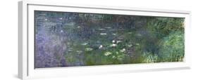 Waterlilies: Morning, 1914-18 (Right Section)-Claude Monet-Framed Giclee Print