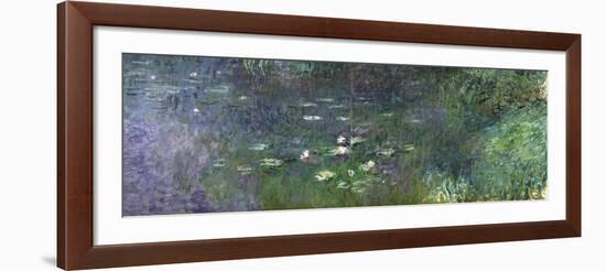 Waterlilies: Morning, 1914-18 (Right Section)-Claude Monet-Framed Giclee Print