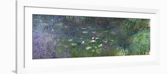 Waterlilies: Morning, 1914-18 (Right Section)-Claude Monet-Framed Giclee Print