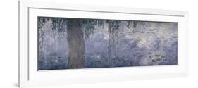 Waterlilies: Morning with Weeping Willows, 1914-18 (Right Section)-Claude Monet-Framed Giclee Print